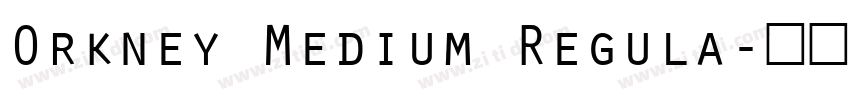 Orkney Medium Regula字体转换